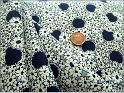Michael Miller Cotton Blue Denim Dottie 40